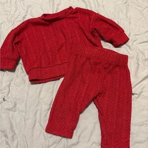 Cat & Jack Red Baby Sweater